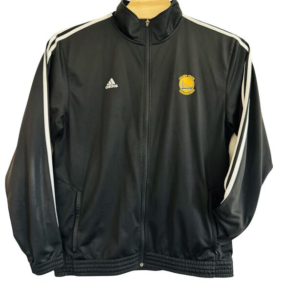 Adidas x Golden State Warriors Track Jacket Mens 2XL Full Zip Pockets NBA - Picture 1 of 10